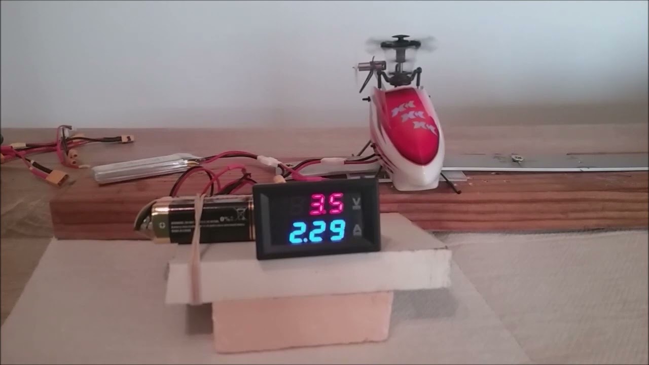Consommation du  XK K110 Lipo 4,2 V