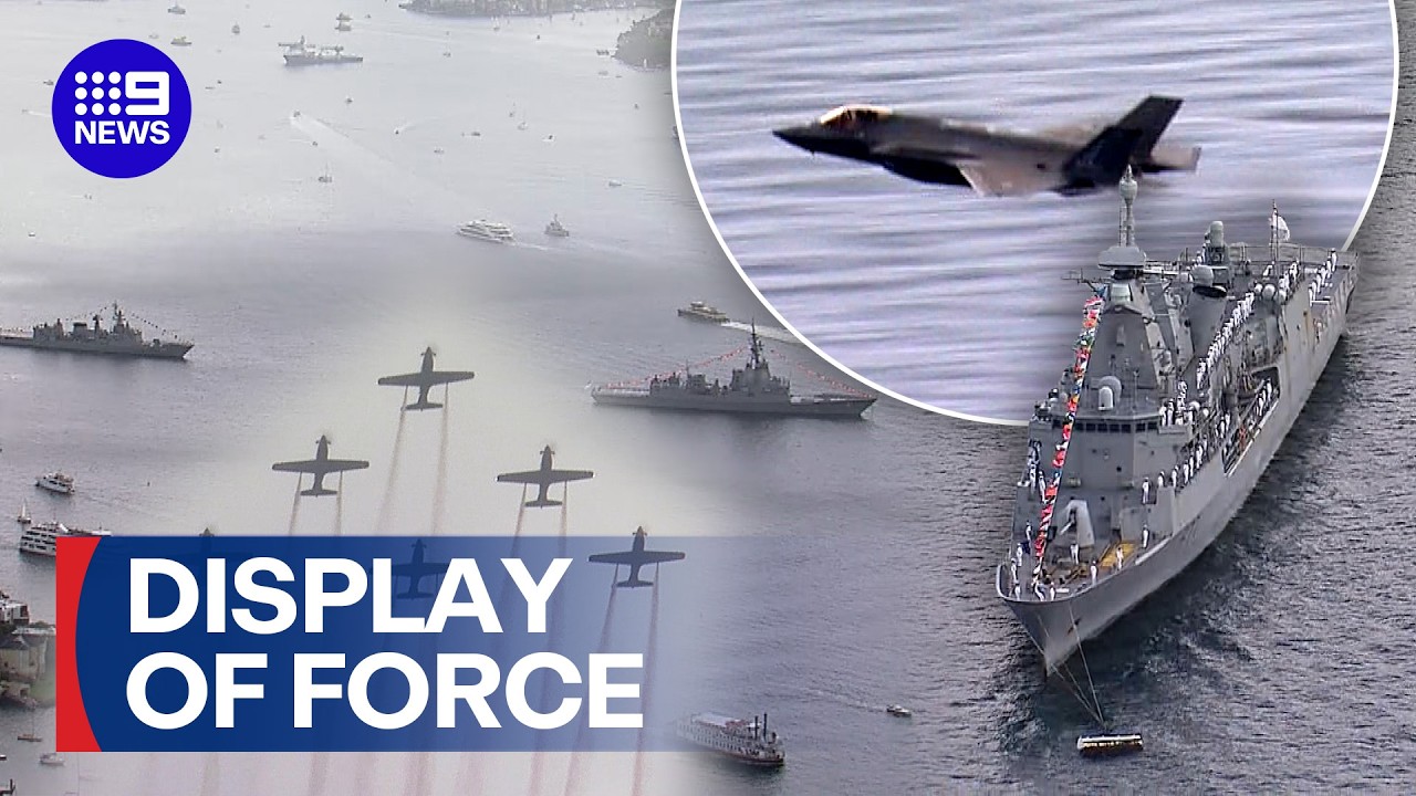 A fleet review designed to impress the harbour | 9 News Australia