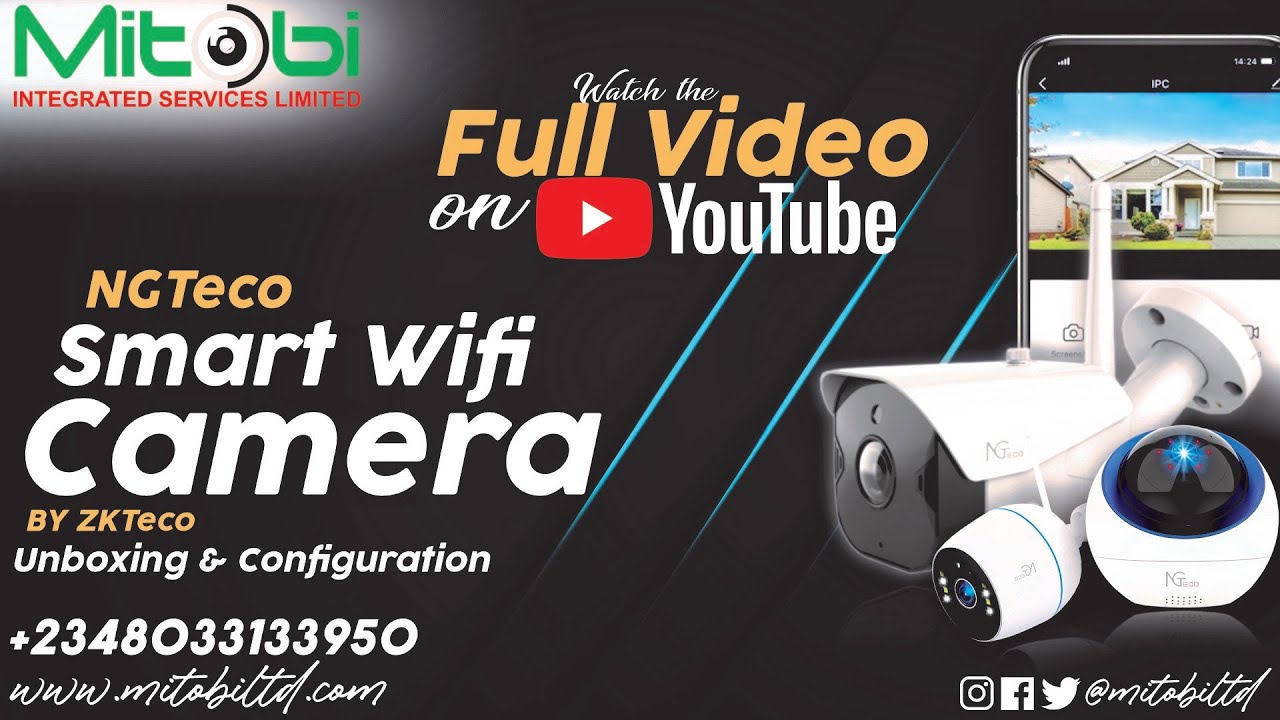 NGTeco Smart Wifi Camera by ZKTeco | Unboxing, App Setup & Configuration |