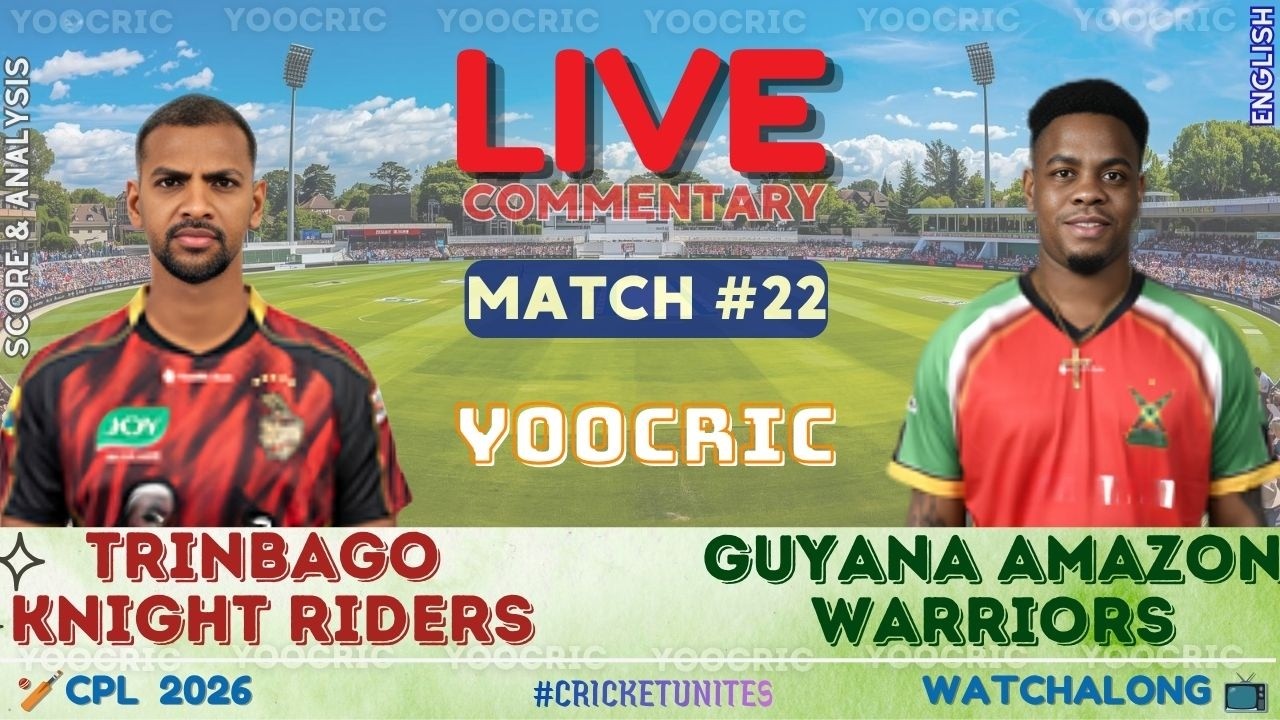 🔴 Guyana Amazon Warriors vs Trinbago Knight Riders Live | T20 Scores WatchAlong, CPL | GAW vs TKR