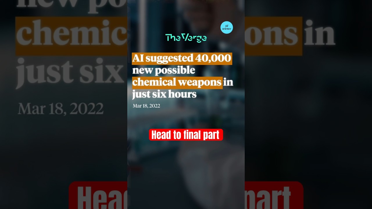 KI erschafft versehentlich 40.000 neue t&ouml;dliche Nervenkampfstoffe #k&uuml;nstlicheintelligenz #medizin...