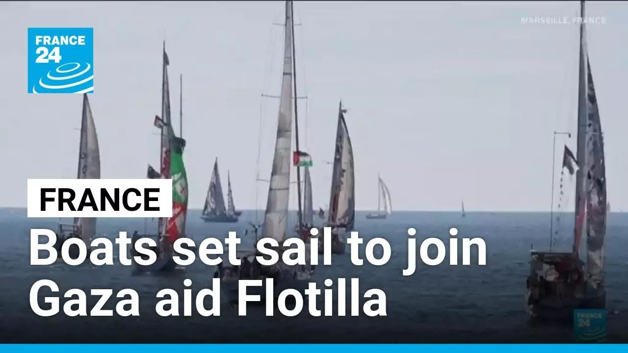 French boats set sail from Marseille to join Gaza aid Flotilla &bull; FRANCE 24 English