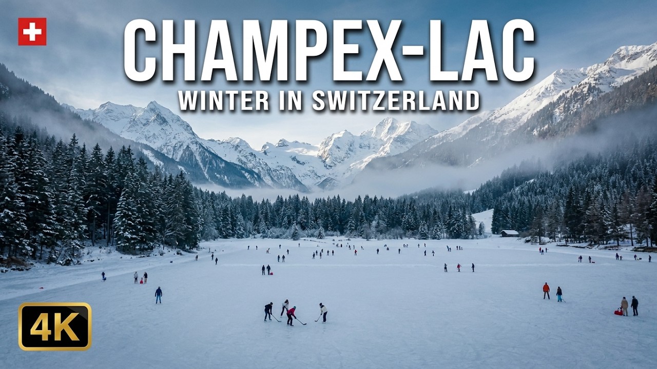 🇨🇭 Champex-Lac in winter, Switzerland 