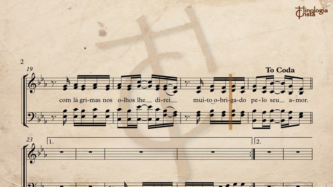 [PARTITURA CORAL RENASCER] MAR DA GALILEIA DE ANT&Ocirc;NIO FERREIRA VIEIRA E ARRANJO DE Z&Ecirc;NIO DE ALENCAR