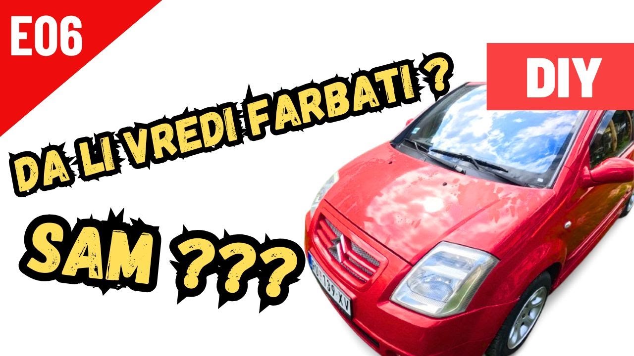 Da li vredi farbati auto sam? Pogledaj rezultat - Citroen C2 VTS