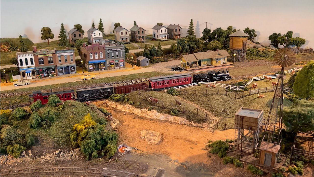 Beautiful Model Railroad HOn3 Scale Gauge Train Layout at The Elmhurst Model Railroad Club