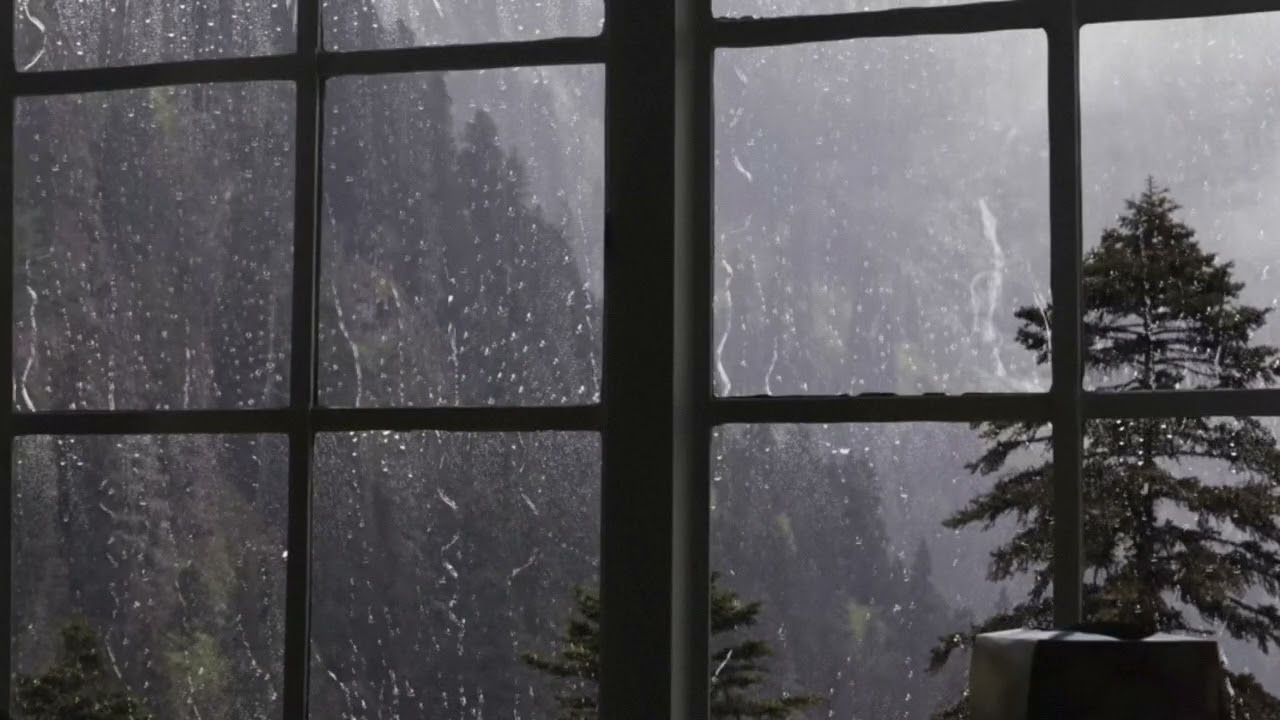 50 Minutes of Rain on the Window for Sleep 🌧️🪟
