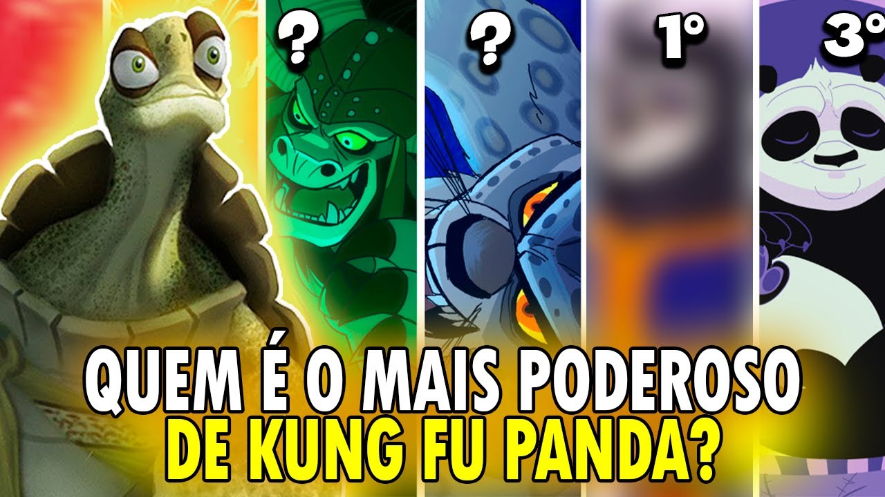 RANKING PERSONAGENS MAIS FORTES DE KUNG FU PANDA | TOP 5