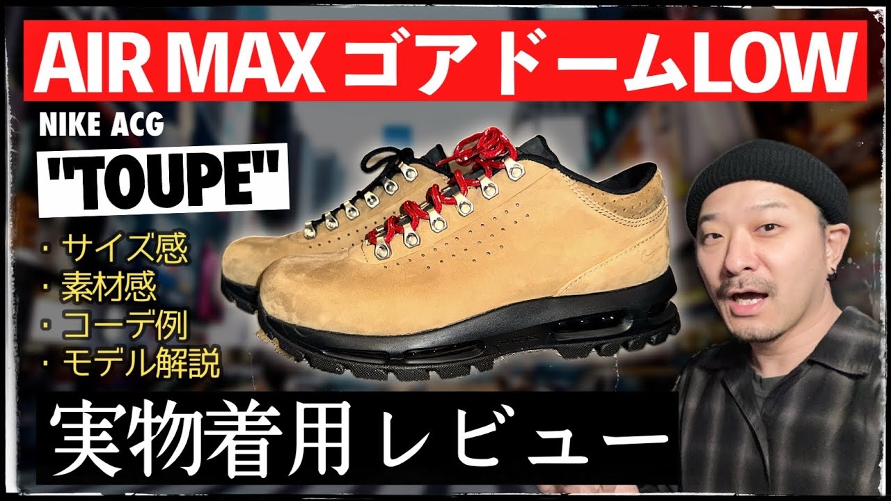 話題のエアマックス ゴアドーム LOWを買ってきた。サイズ選びのコツなど徹底解説！