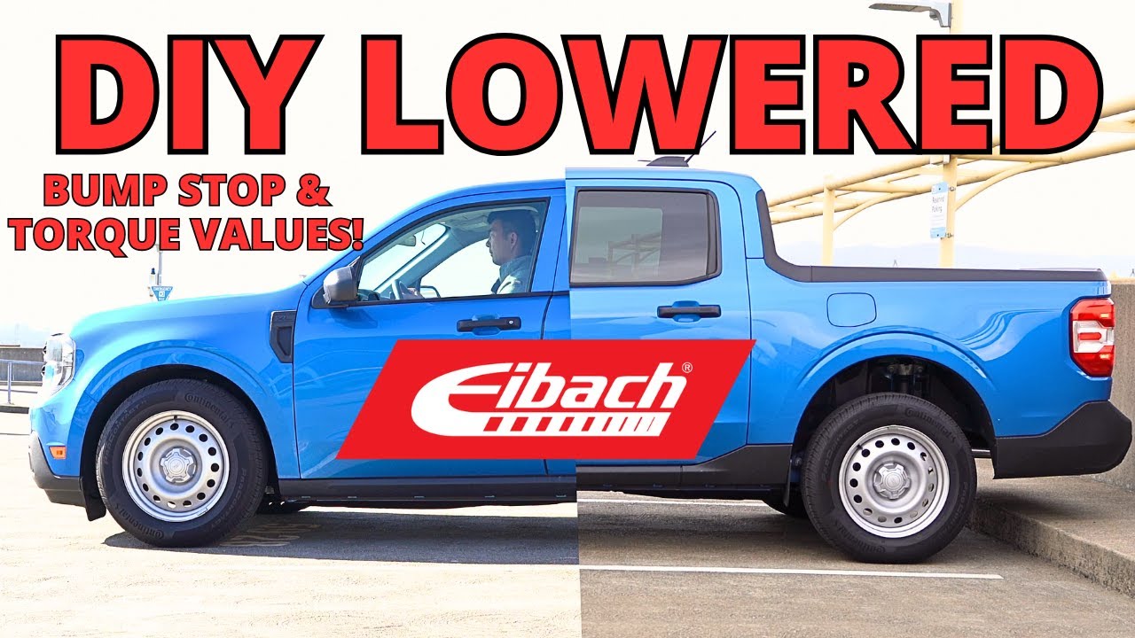 DIY How to Install Eibach Lowering Spring on 2022-2025 Ford Maverick, Test Ride, and Review. Torque