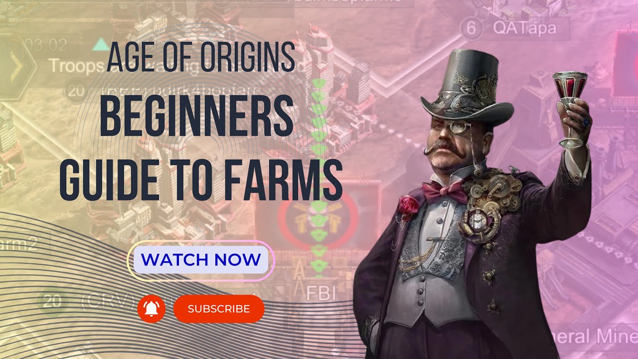 Age of Origins (AOZ) - How to make farms - Beginners guide to unlimited resources-walkthrough
