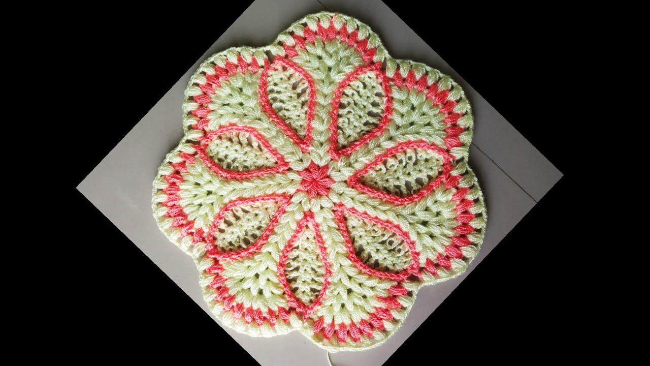 Crochet Rumal \Thalposh \ doily \ Tea coaster \Tepete russo की Top नई डिजाइन हिंदी में with Engl