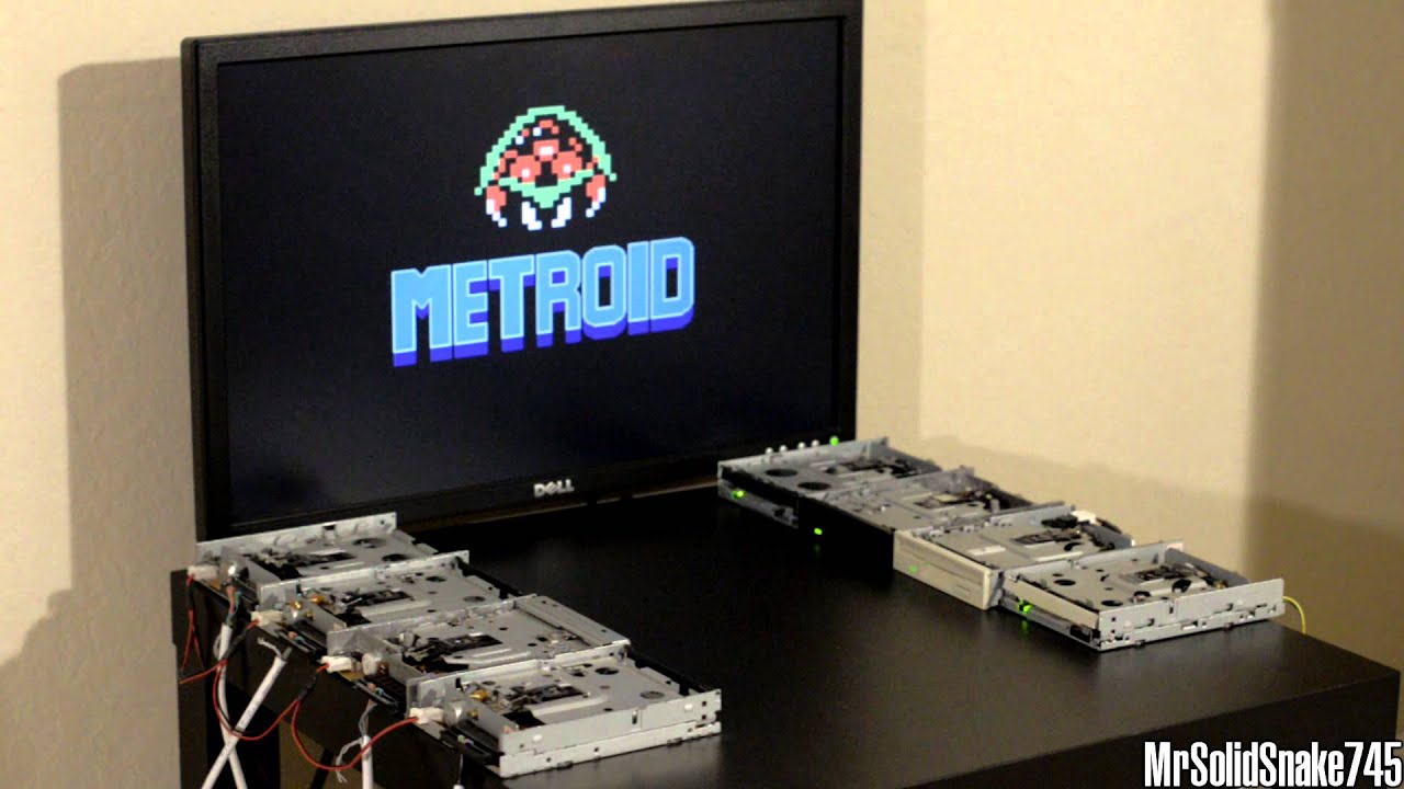 Metroid - Brinstar on Eight Floppy Drives