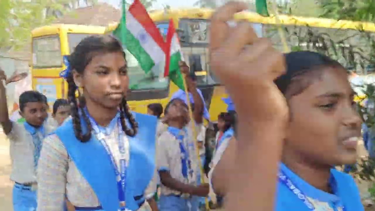Republic Day rally conducted by global vision school #republic #global #global #school #