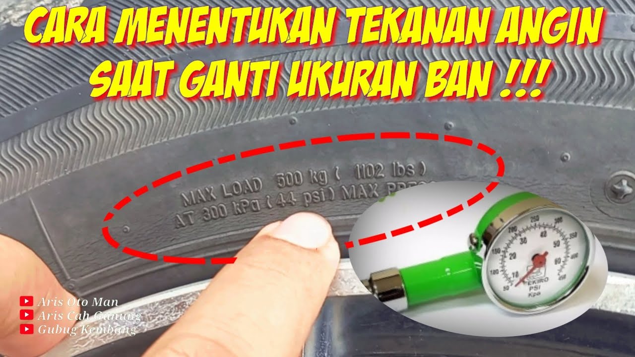 CARA MENENTUKAN TEKANAN BAN MOBIL YANG IDEAL