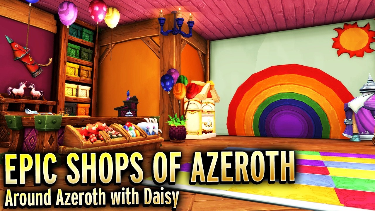 MASSIVE City-like Center With Every Feature! Around Azeroth with Daisy WoW Housing Tour