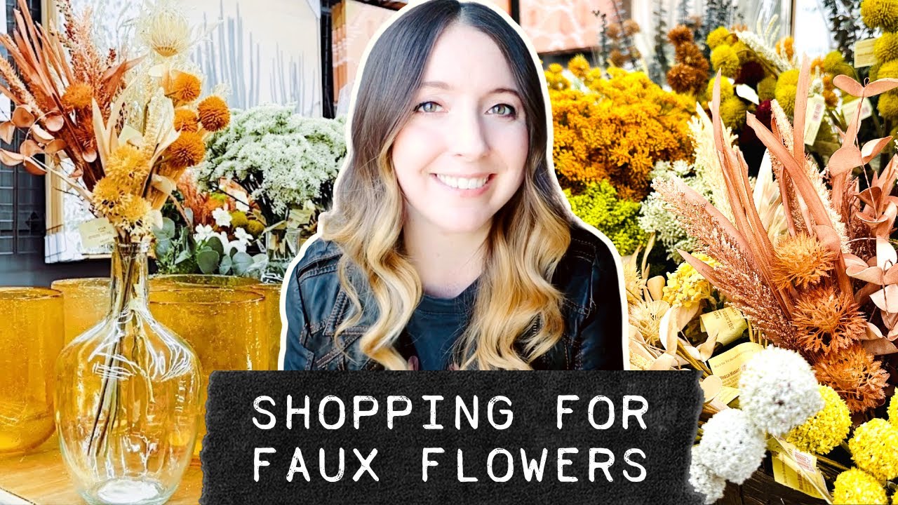 Faux Flowers: Shopping for Flowers That Will NEVER DIE 🚫🥀 At World Market + Target