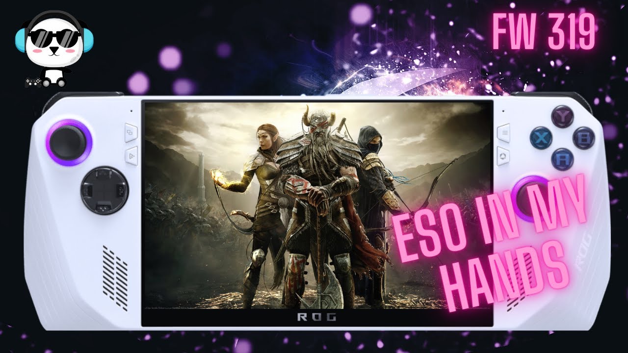 ASUS Rog Ally Gameplay - ESO Controller Setup And Gameplay | Performance 15w | 1080p | FW319