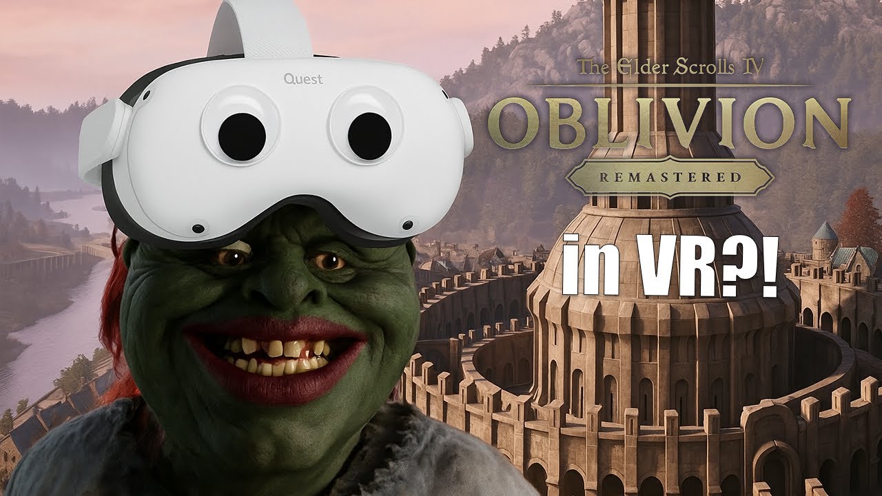 Я играл в Oblivion Remastered в FULL VR, но мой редактор меня разозлил...