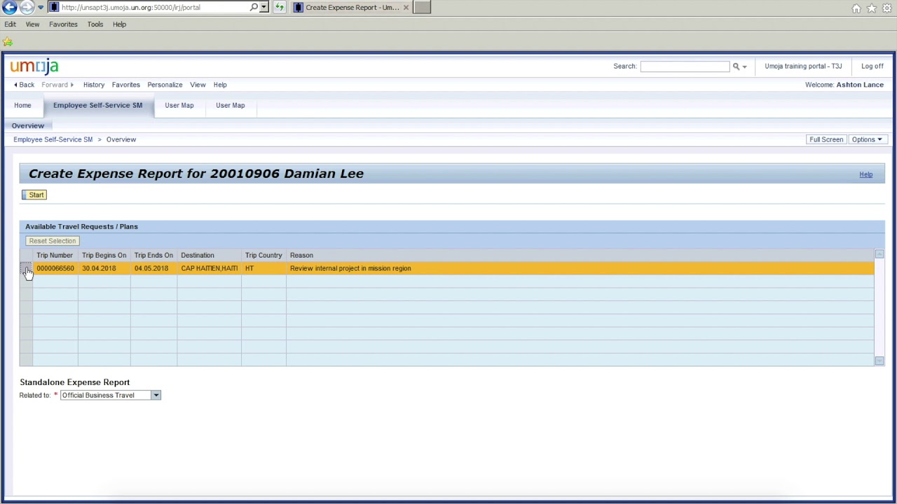 Raising Expense Report National Staff