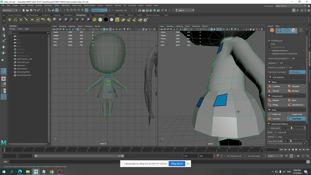 Maya - Bài 12 - Chibi cloth