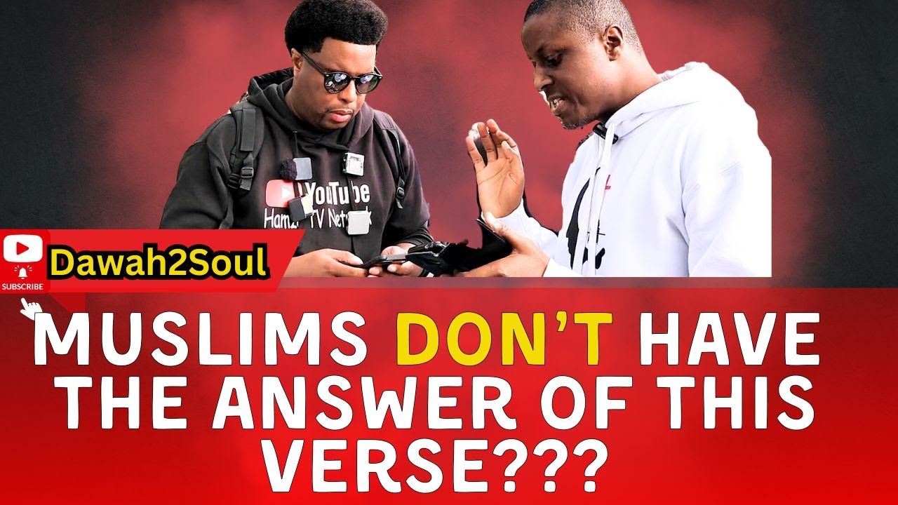 A Verse Of Quran Most Muslims Struggling With Found By Silly Godhead! Hamza | Speakers Corner