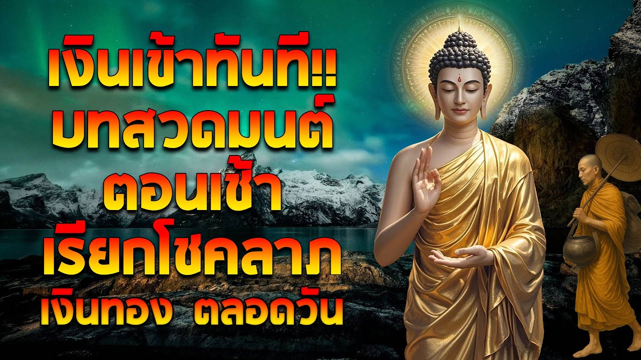 บทสวดมนต์ตอนเช้า ก็เหมือนกับเปิดประตูดึงดูดโชคลาภ เรียกเงิน เรียกทรัพย์เข้ามาทุกทิศ🌷🌷🌷