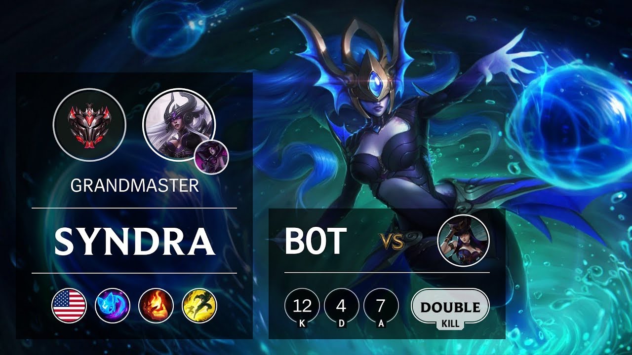 Syndra Bot vs Caitlyn - NA Grandmaster Patch 9.13