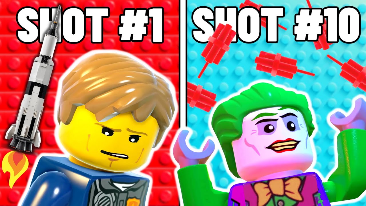 НЕВОЗМОЖНЫЕ трюковые броски из игры Lego с 1 по 20 уровень...