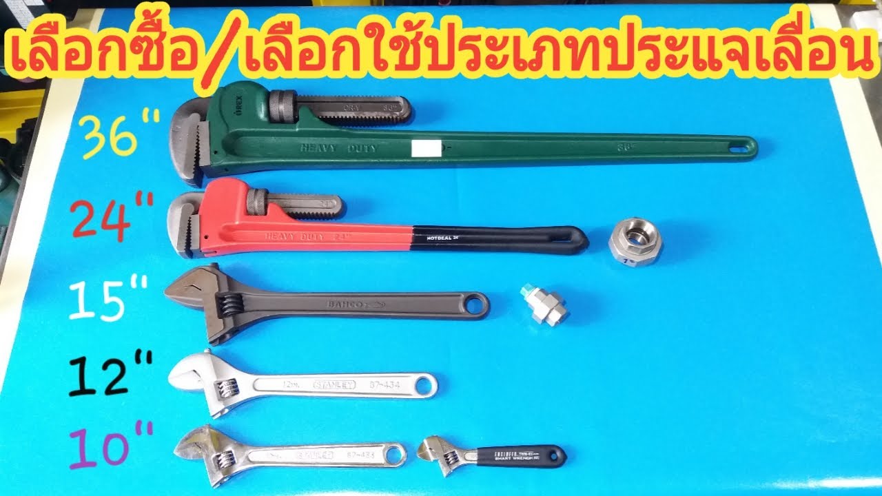การเลือกซื้อประแจเลื่อน | ประแจเลื่อน BAHCO | ประแจจับแป๊ปขาเดียว