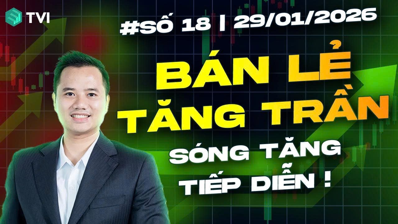 Bán lẻ tăng mạnh - Sóng tăng tiếp diễn ? - Live số 18/2026