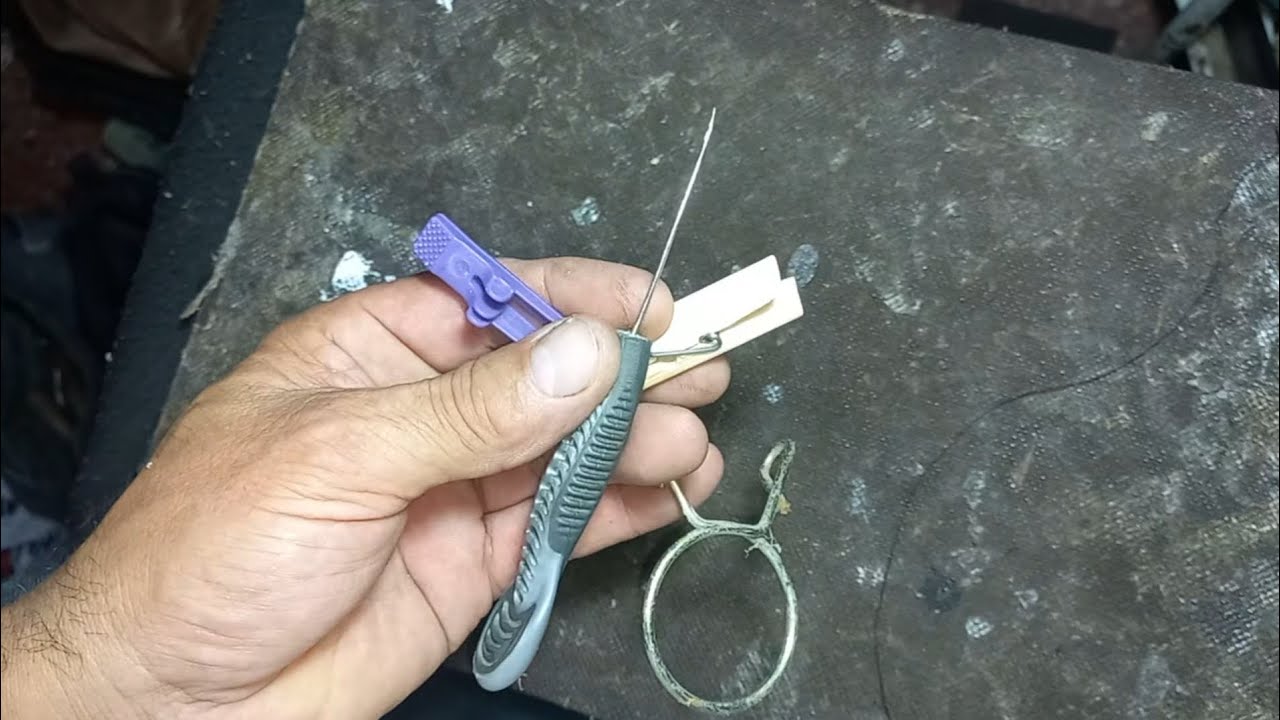 cómo hacer una aguja lesna con 