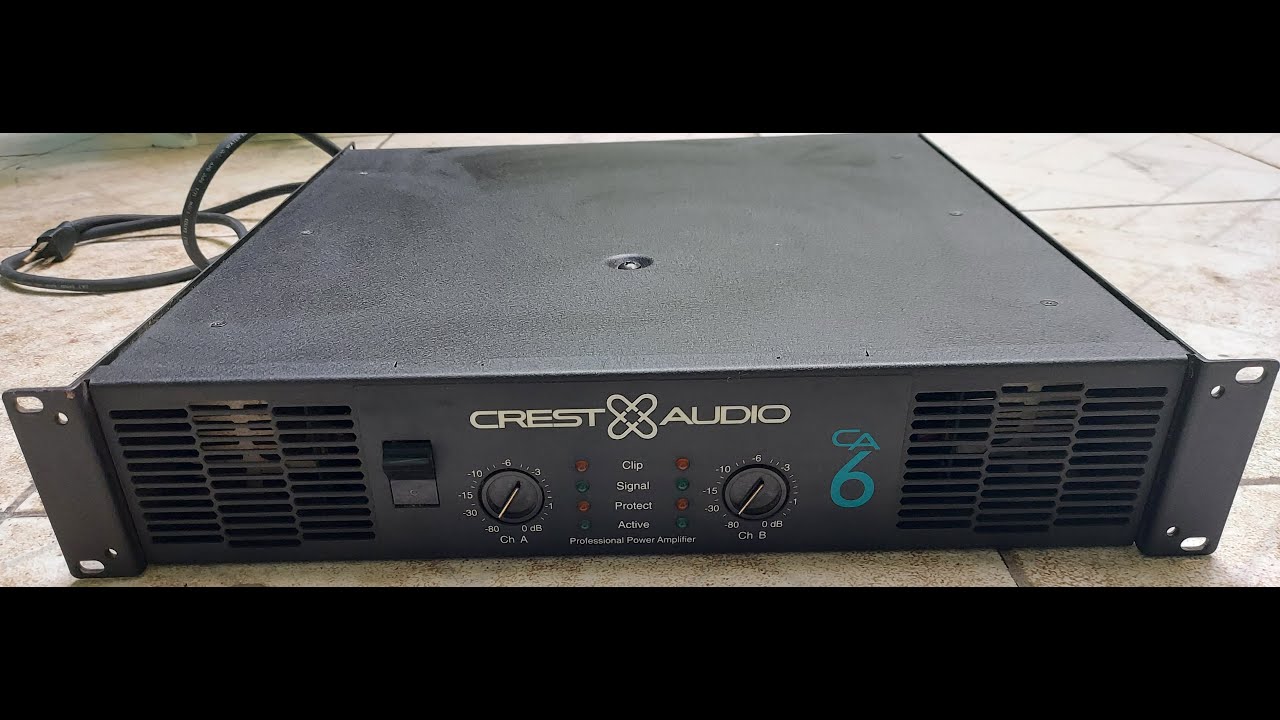 AMPLIFICADOR: CREST AUDIO CA6 (DETALHES)