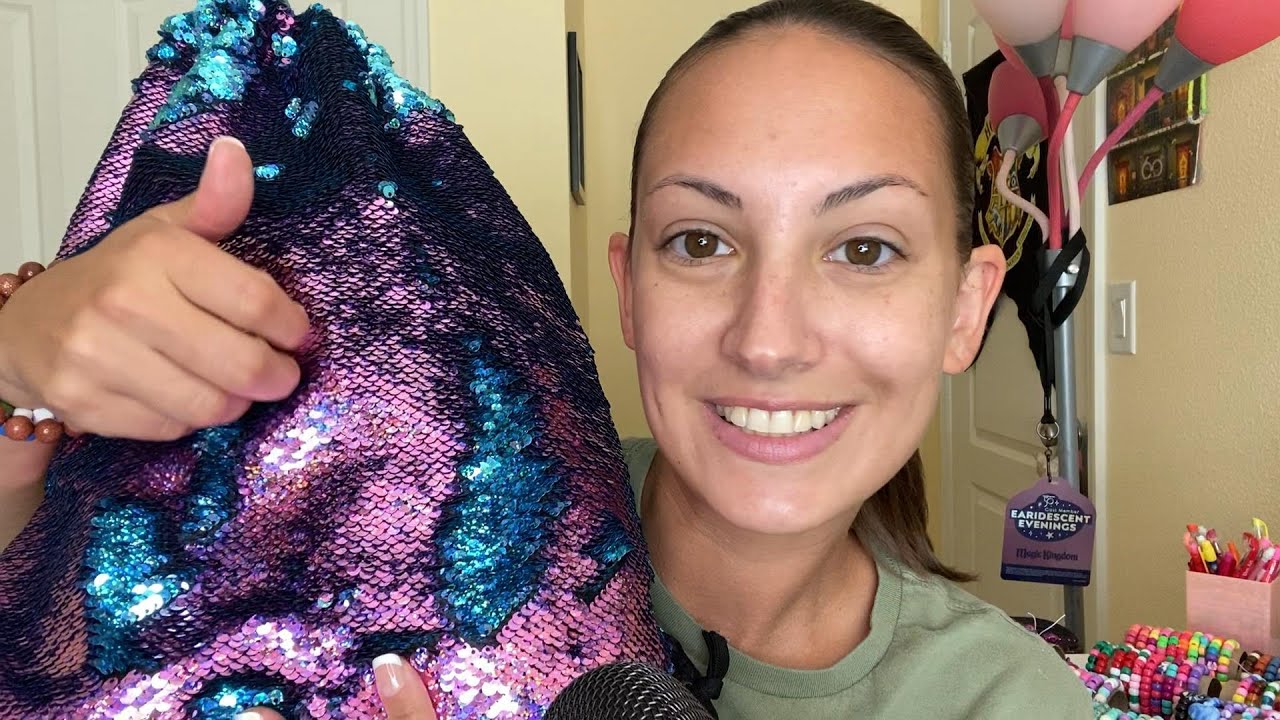 ASMR Let's Unpack My Work Bag Together