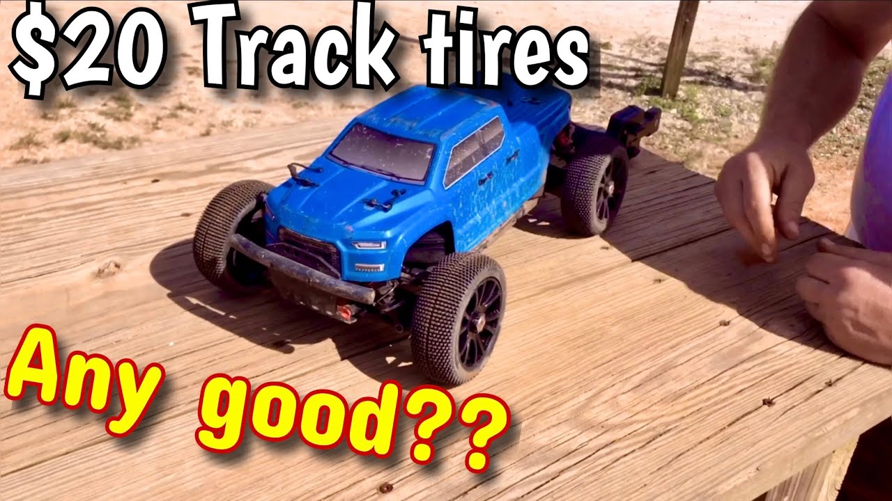 Proline Badlands 2.8 Vs Cheap pin tires on Oval track.