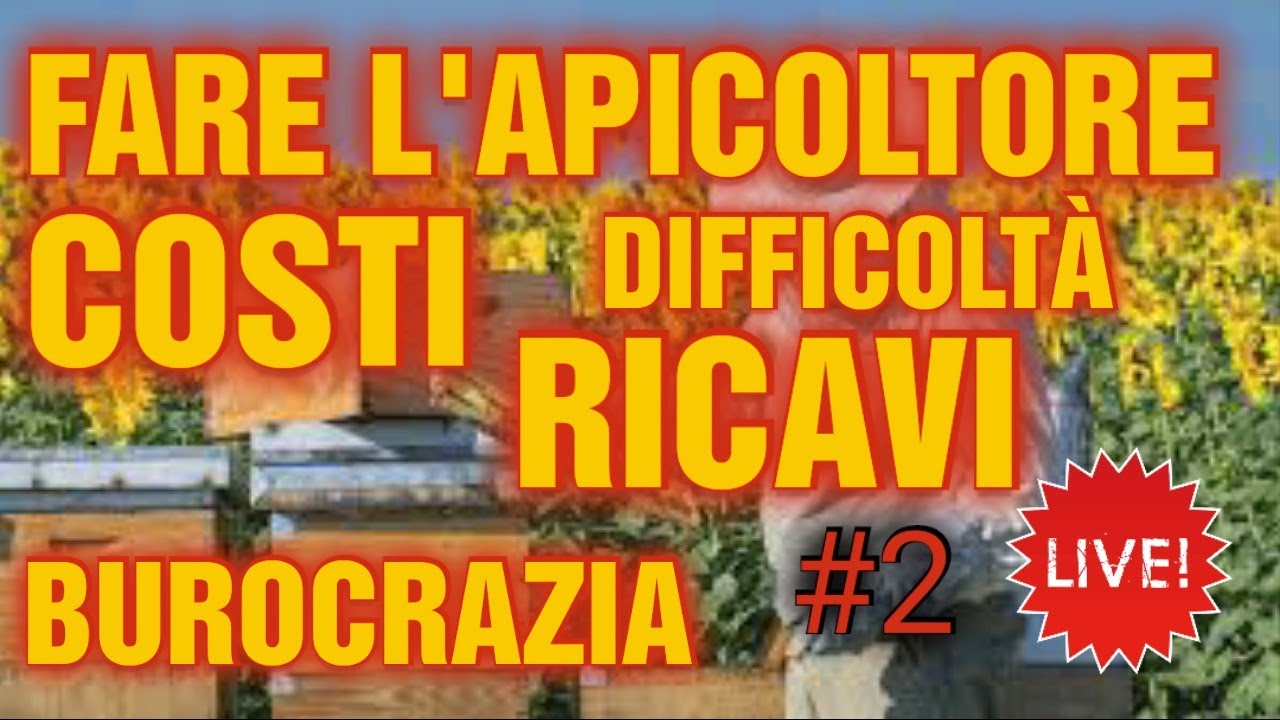 Apicoltura CD: iniziare a fare apicoltura, #live