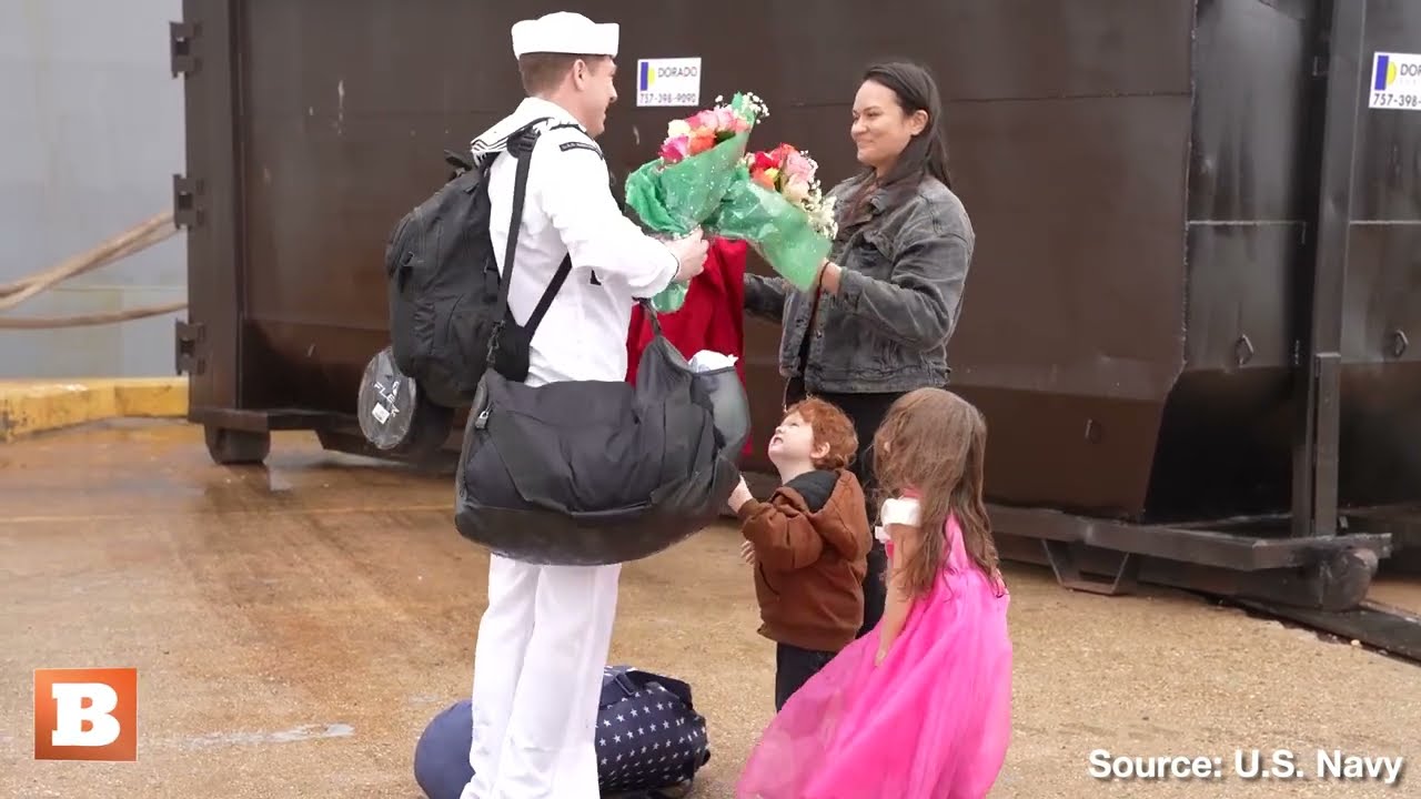 WELCOME HOME! Marines, Sailors Greeted with Hugs & Kisses Following Deployment