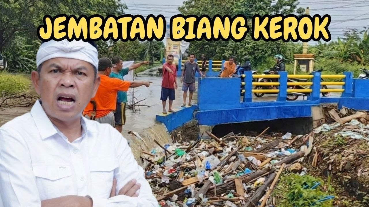 BIKIN KESAL WARGA GABUS!! JEMBATAN YANG BARU DIBANGUN PEMKAB BEKASI MALAH BIKIN MAMPET SUNGAI