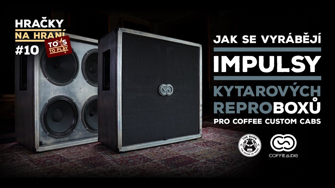 Hračky na hraní #10 - Jak se vyrábějí impulsy kytarových reproboxů Coffee Custom Cabs LUNGO 4x12
