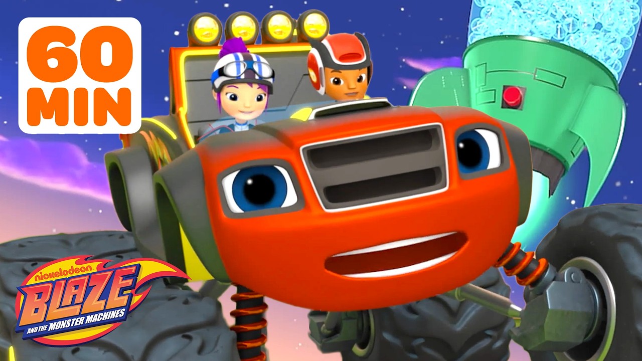 Special Mission Blaze's Rocket Rescues & Races! | 1 Hour | Blaze and the Monster Machines