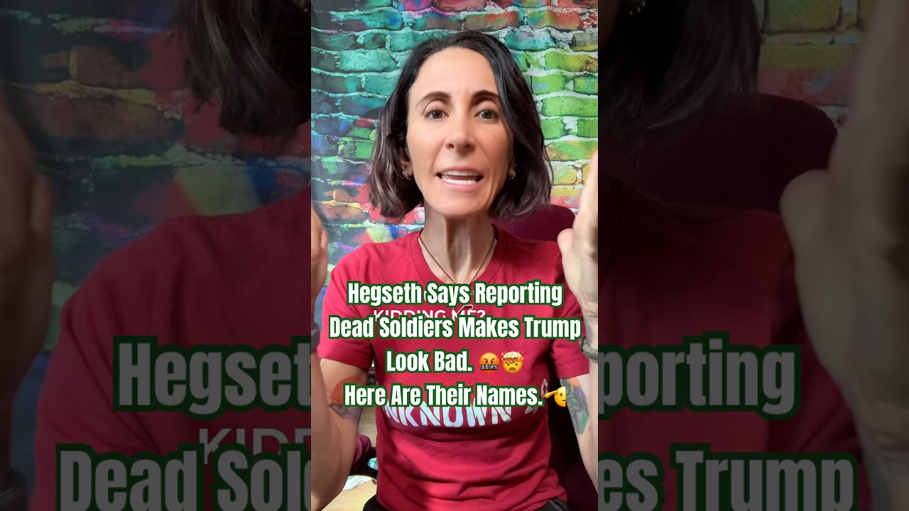 Hegseth Says Reporting Dead Soldiers Makes Trump Look Bad. Here Are Their Names. Iraq Vet Responds