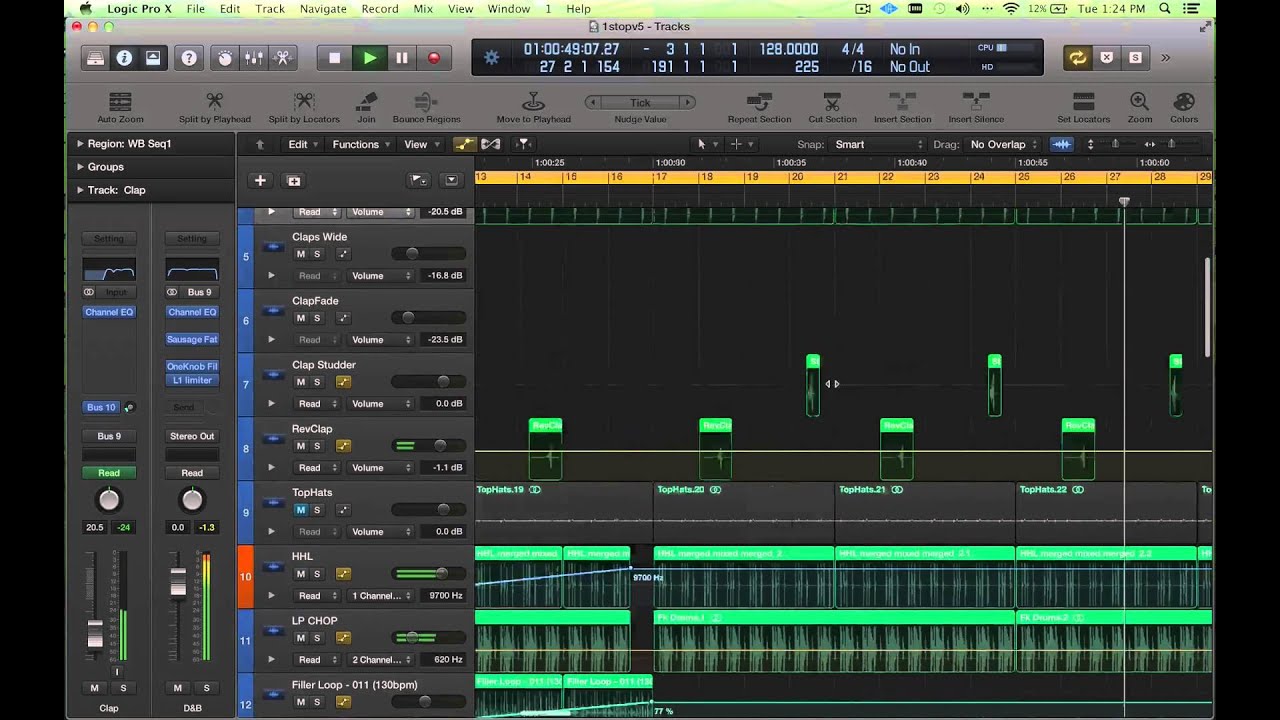 Передача проекта LOGIC PRO X из Logic 9