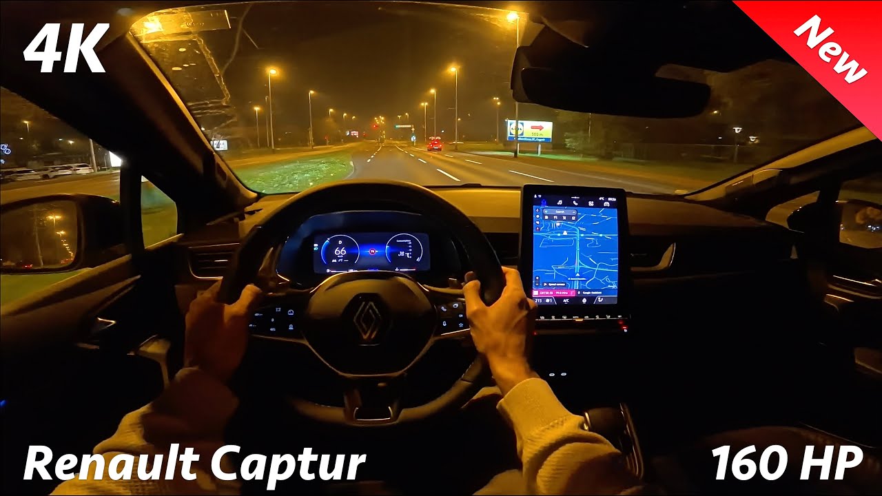Renault Captur 2025 Night POV driving review (Consumption, 0-100)