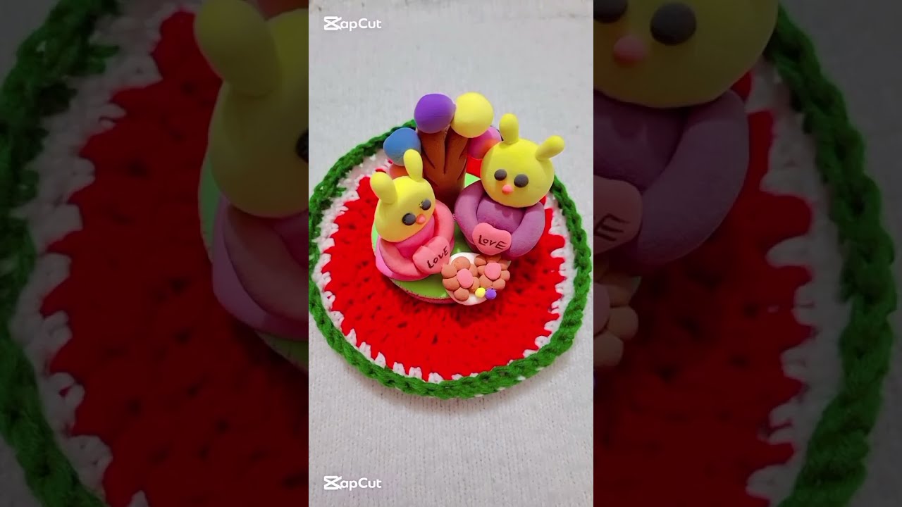 DIY || Super clay craft # easy cute Doll tutorial