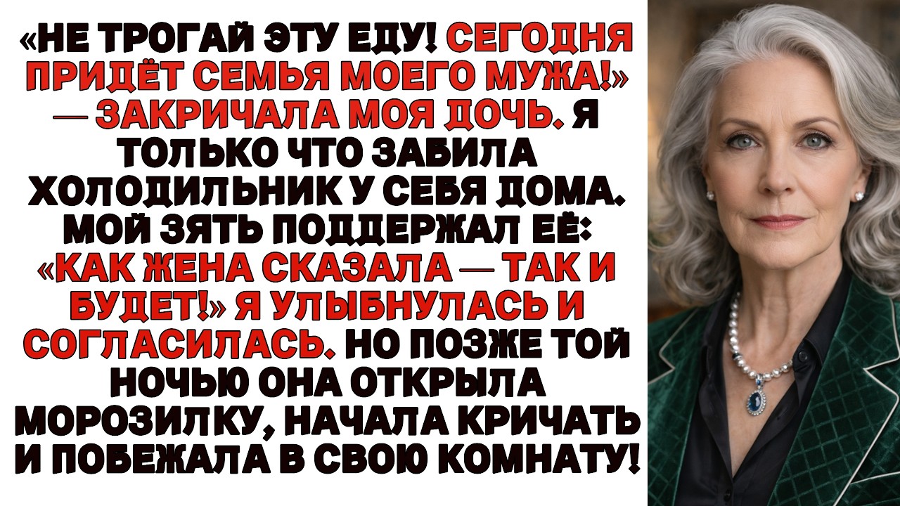 «Не трогай еду! Семья моего мужа приезжает!» — закричала дочь в моём доме.