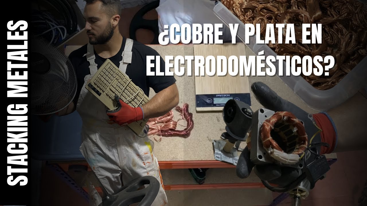 Recuperando COBRE Y PLATA de electrodomésticos viejos ASMR