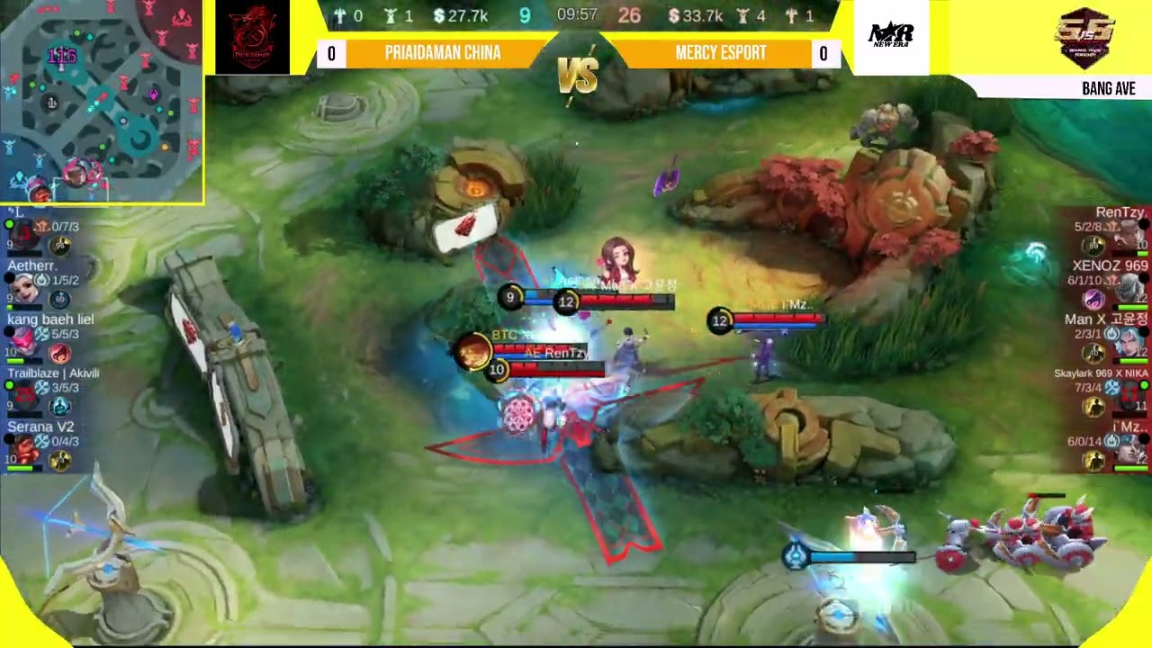 ROOM TOURNAMEN CASTER BANG AVE TIKTOK | MATCH 3 PRIA IDAMAN CHINA VS MERCY ESPORT