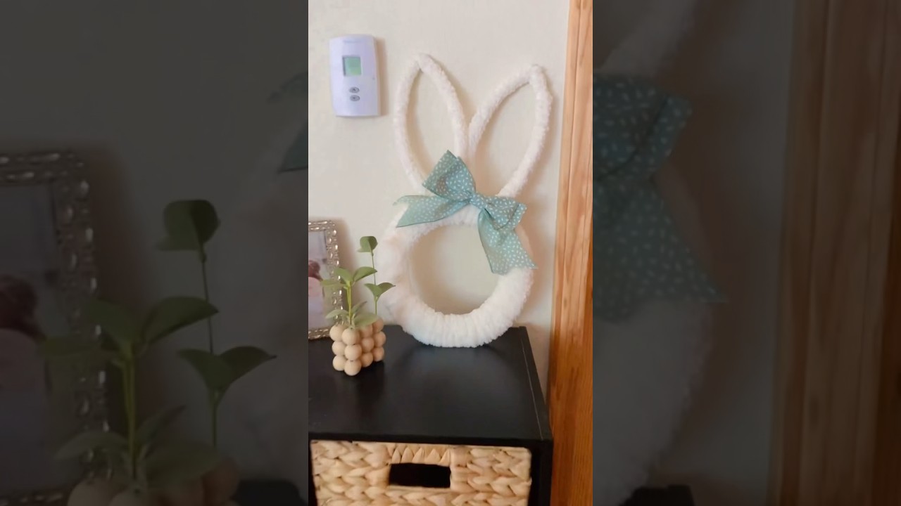 Trust me, you’ll want one of these Dollar Tree bunny wreath forms🐰 
