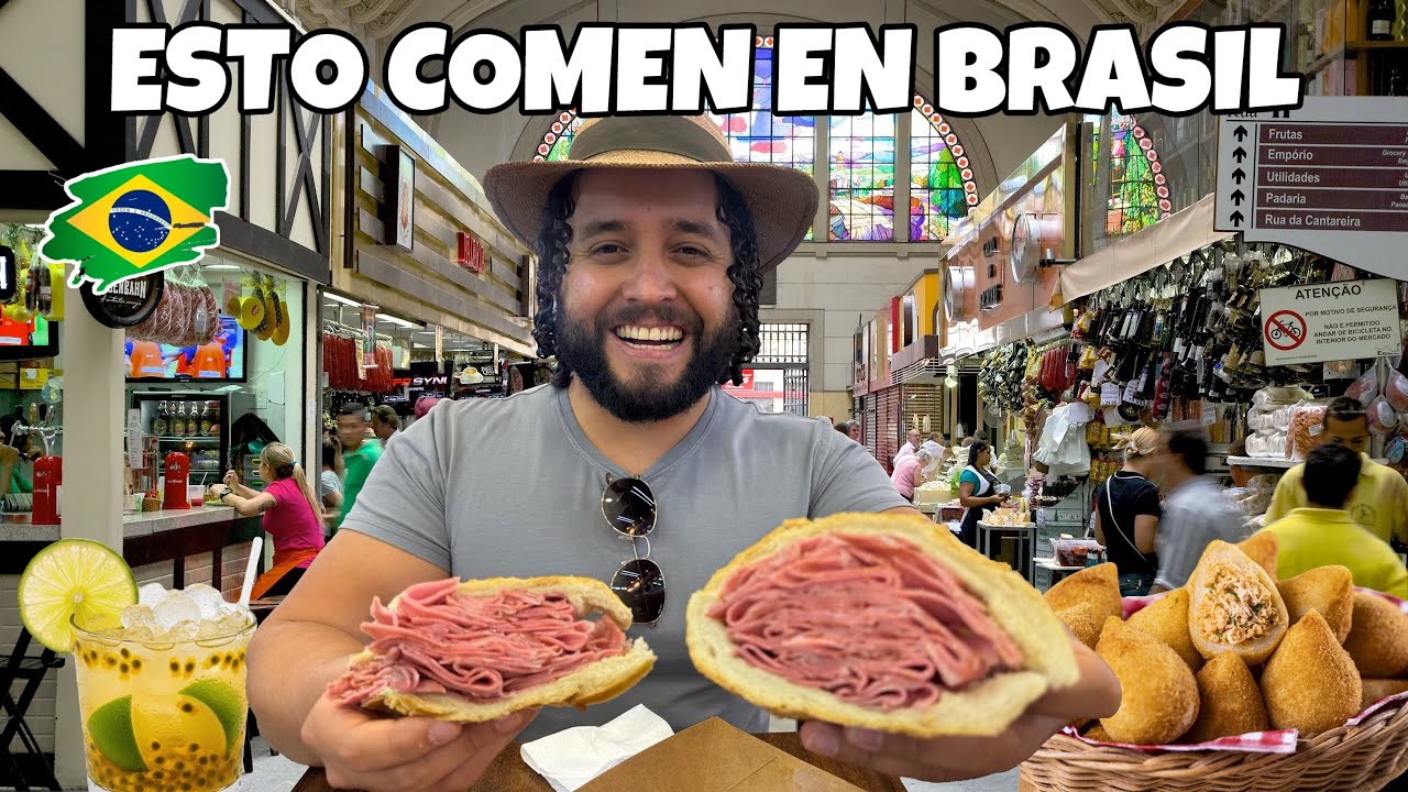 Probando comida callejera de BRASIL🇧🇷| ¡PURO SABOR!