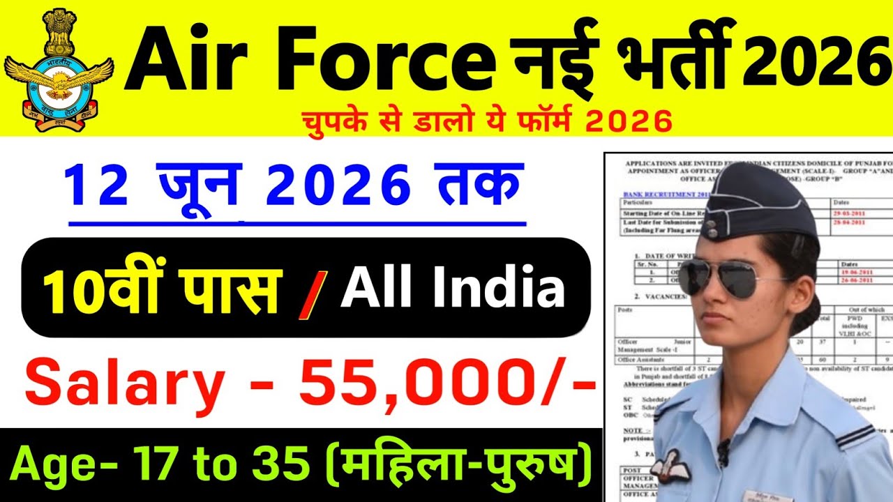 Air Force Group C New Vacancy 2026 | AirForce Group C Bharti 2026 |Airforce Group C Recruitment 2026
